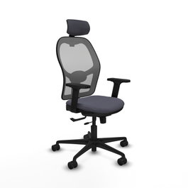 PIQUERAS Y CRESPO Silla de oficina Jorquera con mecanismo Sincro/Traslack, Gris