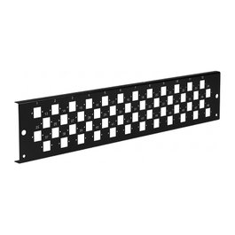 EFB Elektronik EFB Frontplatte 2HE 48xE2000Duplex, E2000 Compact (RDM) negro