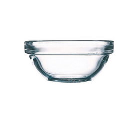 ARC Bol Apilable - Bol de Vidrio, Capacidad 39 cl, Diámetro 23 cm x Alto 10.5 cm (Set de 6)