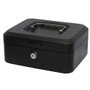 Bismark Caja de caudales con bandeja negra 20x9,5x15cm