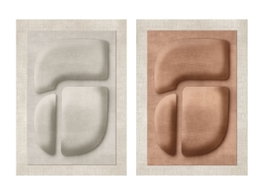 DKD Home Decor Cuadro Lienzo MDF 80x10x120 Abstracto 3D (Pack de 2)