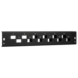 EFB Elektronik EFB Frontblende 24 x SC Duplex/LC Quad vertikal, negro