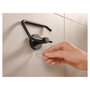 Tesa Portarrollos de papel higiénico MOON BLACK negro
