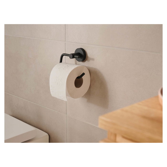 Tesa Portarrollos de papel higiénico MOON BLACK negro