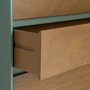 Ixia Cómoda Verde DM para Dormitorio 75 x 35 x 75 cm