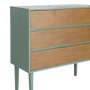 Ixia Cómoda Verde DM para Dormitorio 75 x 35 x 75 cm