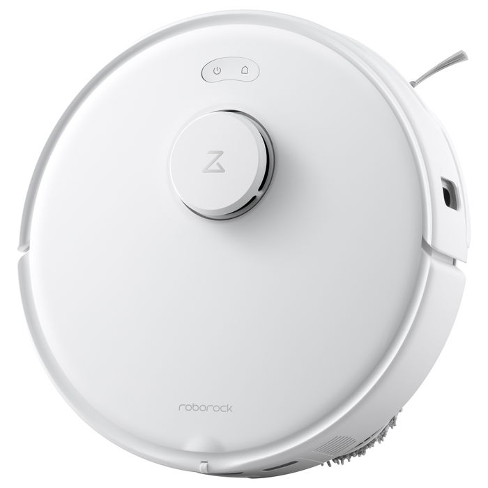 Roborock Qrevo Curv 5A1 Robot Aspirador y Fregador con Estación Base Multifunción Sin Bolsa, Color Negro y Blanco