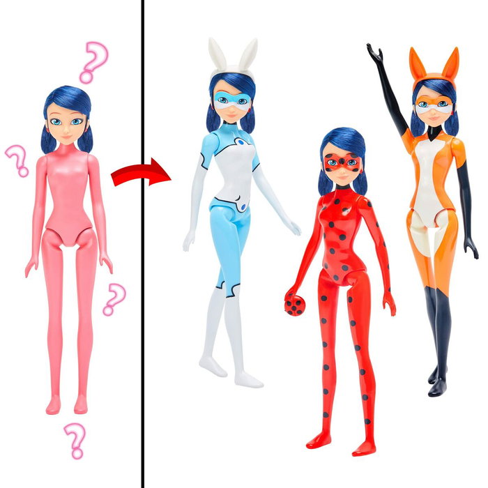 Bandai Miraculous Ladybug - Muñeca Marinette Color Change 26 cm