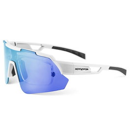 Gafas deportivas Kayak con clip para lentes graduadas, 3 lentes intercambiables naranja, transparente y oscura