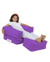 Atelier Del Sofa Puf Individual Infantil Morado para Jardín Exterior Impermeable Comodidad Durabilidad