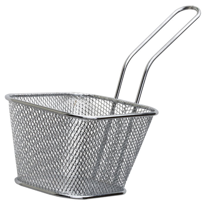 Totally Addict Cesta Presentar Fritos Bistrot Plata Metal con Asa 18x8,5 cm Totally Addict Cesta Presentar Fritos Bistrot Plata Metal con Asa 18x8,5 cm