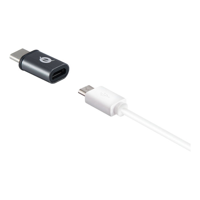 Conceptronic Pack de 3 Adaptadores USB-C Macho a Micro USB Hembra OTG