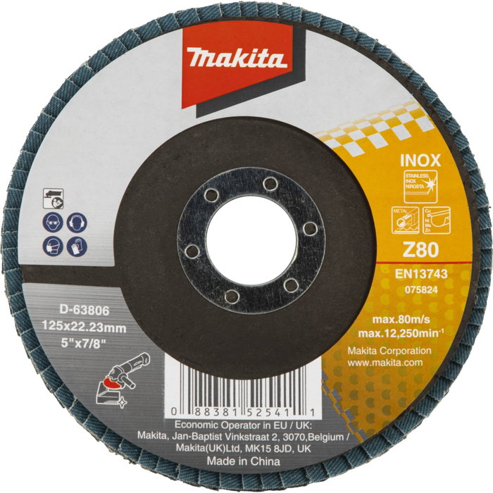 Makita Disco de láminas 125 mm Z80 Makita Disco de láminas 125 mm Z80