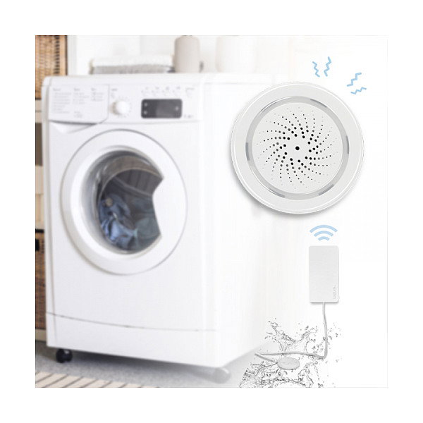 LogiLink SH0114 Sensor de detección de fugas de agua WiFi Smart Water Sensor compatible con Tuya