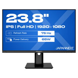 JAPANNEXT JN-IPS238FHDR-C65W-HSP Monitor LED IPS 23.8" Full HD (1920x1080) HDR10 75Hz AMD FreeSync 300 cd/m2, Negro