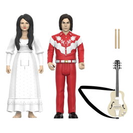 The White Stripes pack de 2 Figuras ReAction Wave 02 The White Stripes (Elephant) 10 cm
