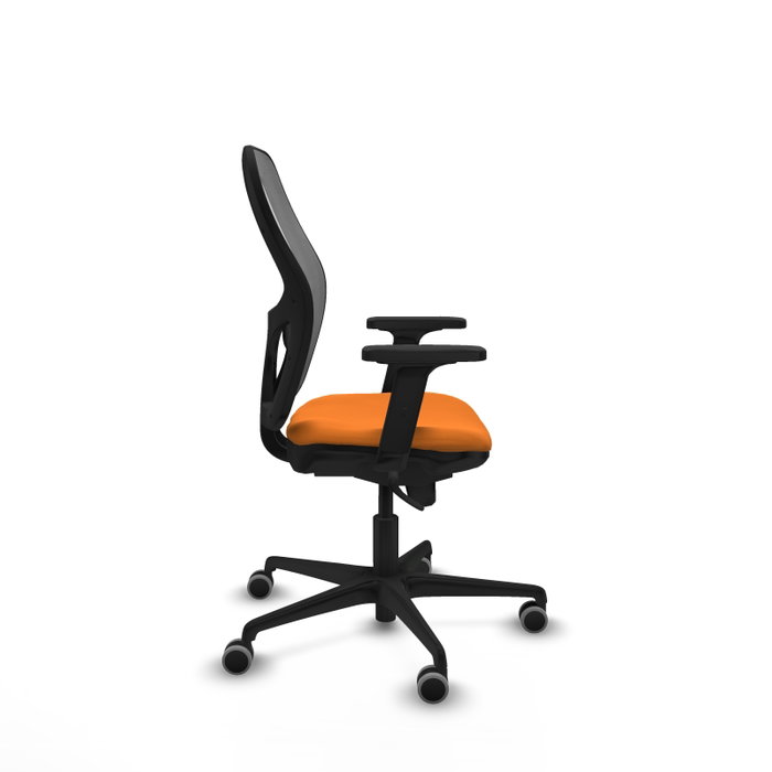 PIQUERAS Y CRESPO Silla de oficina Jorquera con mecanismo Sincro, Naranja y Gris