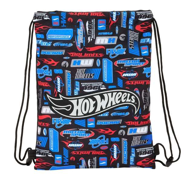 Safta Saco Plano Junior Hot Wheels 26x34x1 Cm