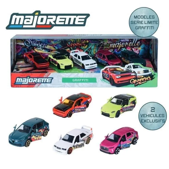 Majorette Pack de regalo Majo SL Graffiti 5 piezas - Juguete para niños a partir de 3 años