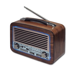 SAMI Radio Sami Vintage 3 bandas madera XL AC/pilas/batería