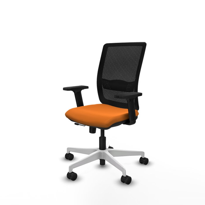 PIQUERAS Y CRESPO Silla de oficina Haches Naranja y Negro