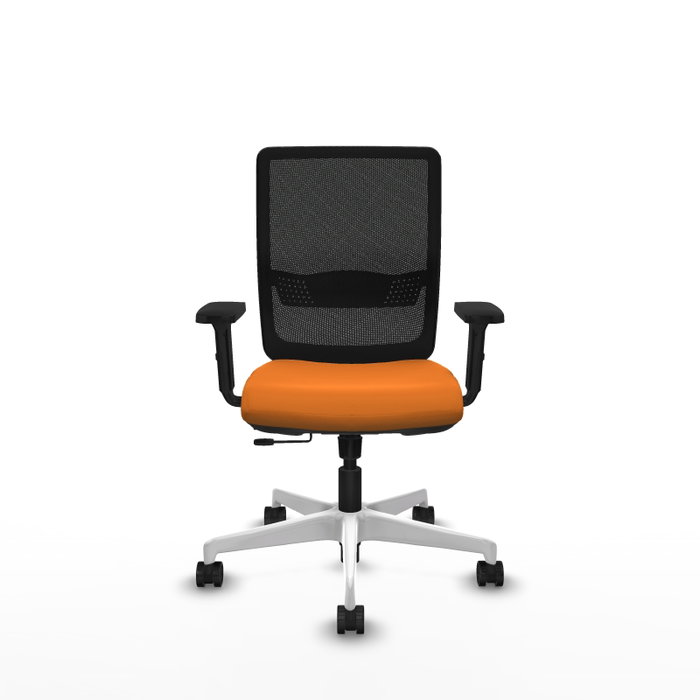PIQUERAS Y CRESPO Silla de oficina Haches Naranja y Negro