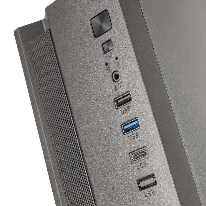Tacens Anima ACSLIM500 Caja PC MicroATX Slim con Fuente TFX 500W Incluida - Diseño Compacto de Orientación Dual