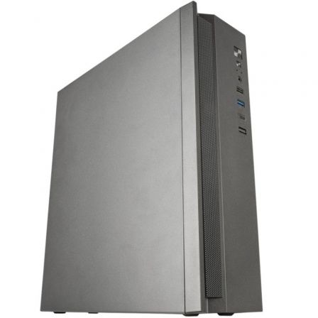 Tacens ACSLIM500 Caja PC Slim MicroATX Negra con Fuente de Alimentación TFX 500W Incluida, Compatible con Placas Base MicroATX/Mini-ITX, Panel Frontal con USB-C, USB 3.0 y USB 2.0