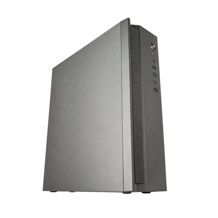 Tacens Caja PC ACSLIM500 Micro-ATX Slim Negro Mini Tower con Fuente de 500W, USB-C, USB 3.0, Refrigeración Avanzada y Diseño Dual (Horizontal/Vertical)