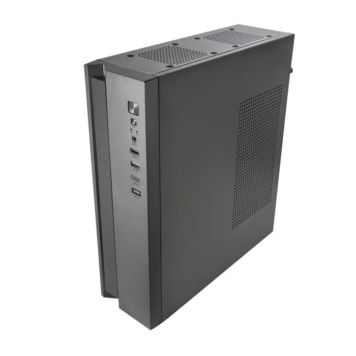 Tacens Caja PC ACSLIM500 Micro-ATX Slim Negro Mini Tower con Fuente de 500W, USB-C, USB 3.0, Refrigeración Avanzada y Diseño Dual (Horizontal/Vertical)