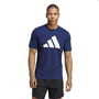 Camiseta de Manga Corta Hombre Adidas Training Essentials Feel Ready Azul oscuro 5-6 Años