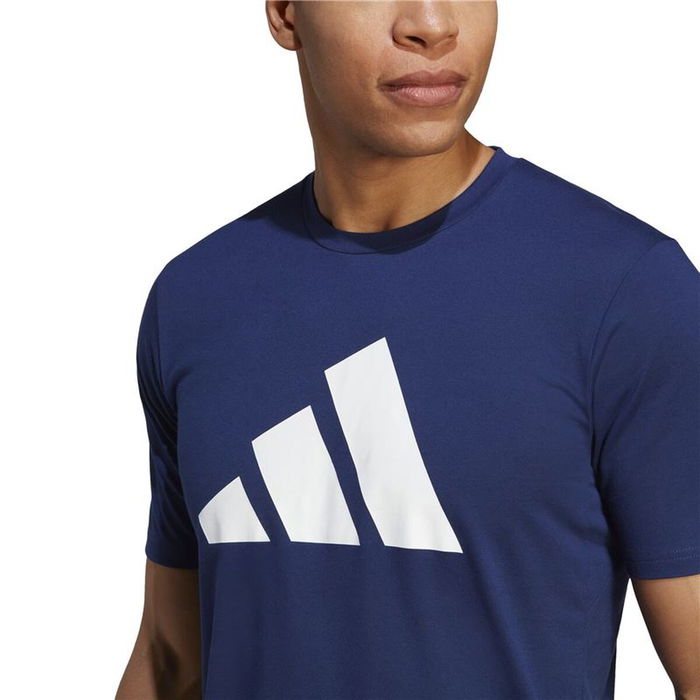 Camiseta de Manga Corta Hombre Adidas Training Essentials Feel Ready Azul oscuro 5-6 Años