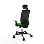 PIQUERAS Y CRESPO Silla de oficina Yunquera Verde con mecanismo Sincro/Traslack