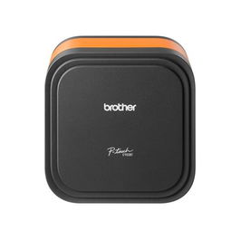 Brother PT-E920BT - Impresora de Etiquetas, Transferencia Térmica, 360 x 360 DPI, 36 mm de Ancho, Bluetooth, Cinta TZe, Color Negro y Naranja