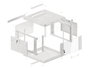 Lanberg Armario Rack de Pared 6U 600x600 mm Gris