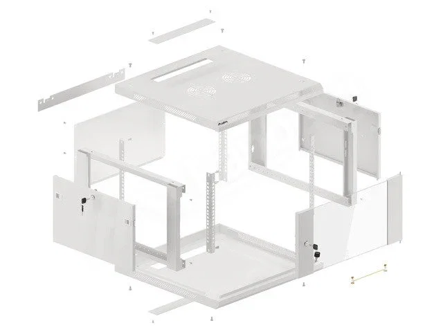 Lanberg WF01-6606-10S Armario Rack 6U Bastidor de Pared Gris Lanberg WF01-6606-10S Armario Rack 6U Bastidor de Pared Gris