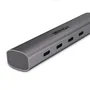 Lindy Hub USB 43384 de 4 Puertos Tipo C USB 3.2 Gen 2 10000 Mbit/s, Aluminio Gris, Cable de 0.255m