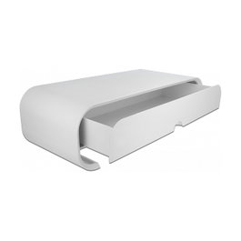 DeLOCK Soporte de monitor con cajón Blanco