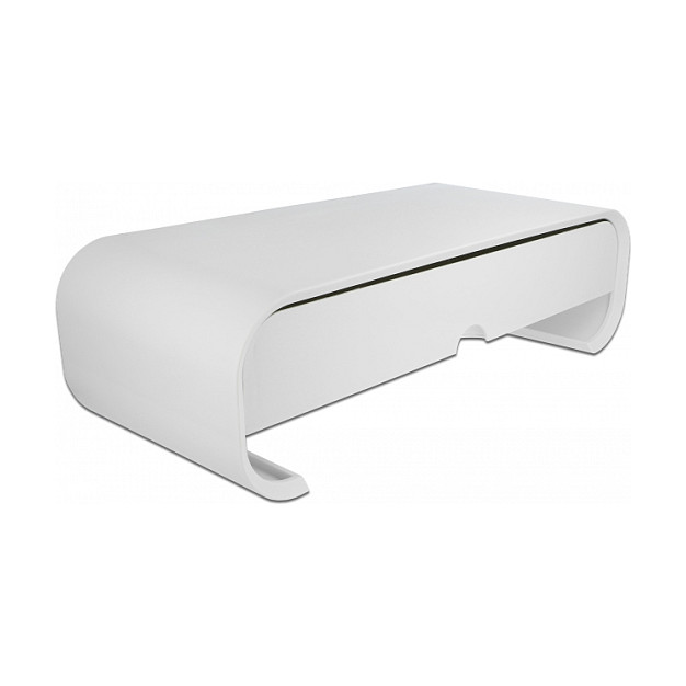 DeLOCK Soporte de monitor con cajón Blanco DeLOCK Soporte de monitor con cajón Blanco