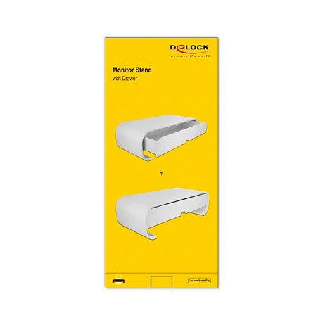 DeLOCK Soporte de monitor con cajón Blanco DeLOCK Soporte de monitor con cajón Blanco