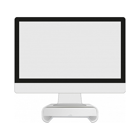 DeLOCK Soporte de monitor con cajón Blanco DeLOCK Soporte de monitor con cajón Blanco