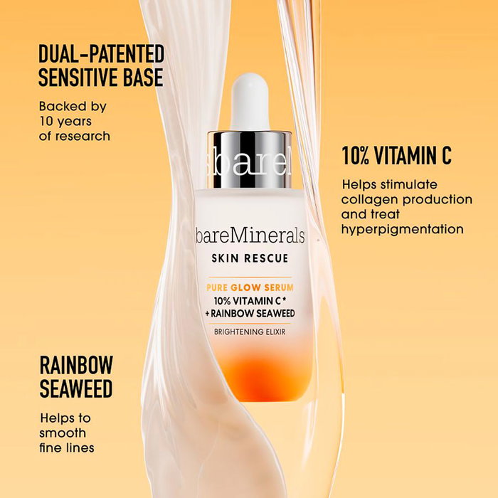 Bare Minerals Skin Rescue Pure Glow Serum Sérum Iluminador Antimanchas con Vitamina C 30 ml