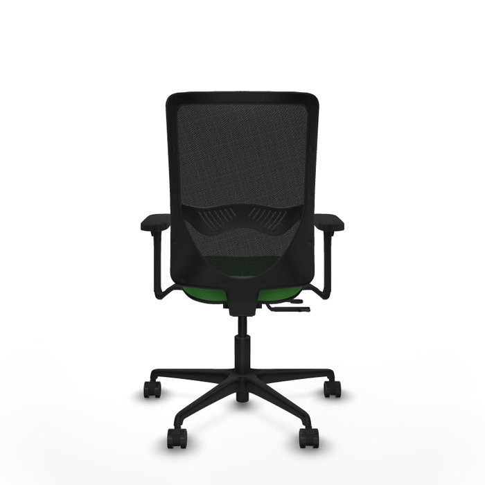 PIQUERAS Y CRESPO Silla de oficina Zulema con mecanismo Sincro/Traslack, Verde y Negro