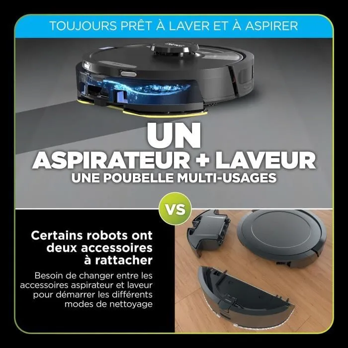 Shark Robot aspirador y fregador 2 en 1 RV2620WAEU con vaciado automático y limpieza de esquinas