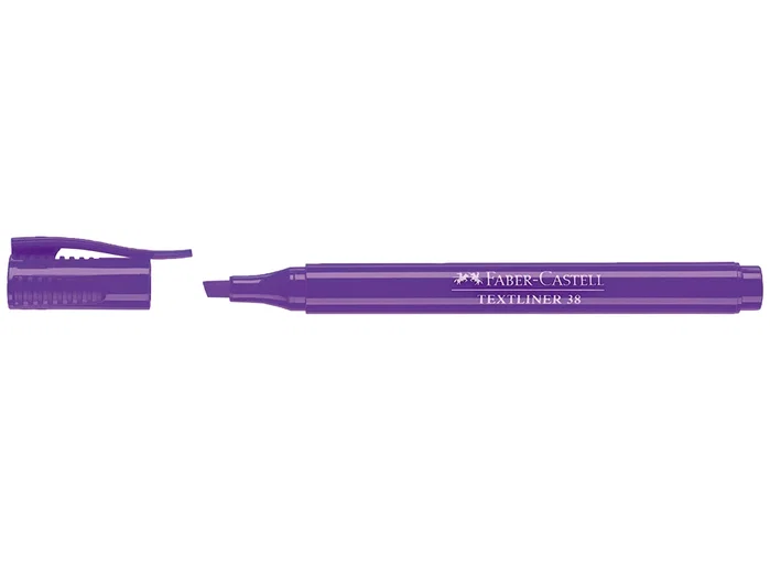 Faber-Castell Textliner 38 Violeta Fluorescente, Pack de 10 Faber-Castell Textliner 38 Violeta Fluorescente, Pack de 10