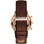 Armani AR0387 Reloj de Cuarzo con Correa de Cuero Marrón