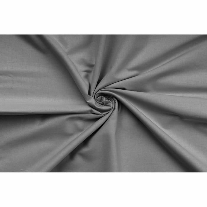Aucune Juego de cama de 100% algodón reforzado, Antracita, 220x240 cm Aucune Juego de cama de 100% algodón reforzado, Antracita, 220x240 cm