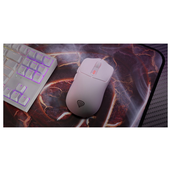Genesis Zircon 500 Ratón Gaming Inalámbrico Blanco