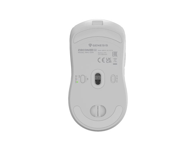 Genesis Zircon 500 Ratón Gaming Inalámbrico Blanco
