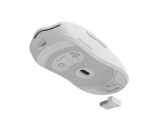 Genesis Zircon 500 Ratón Gaming Inalámbrico Blanco